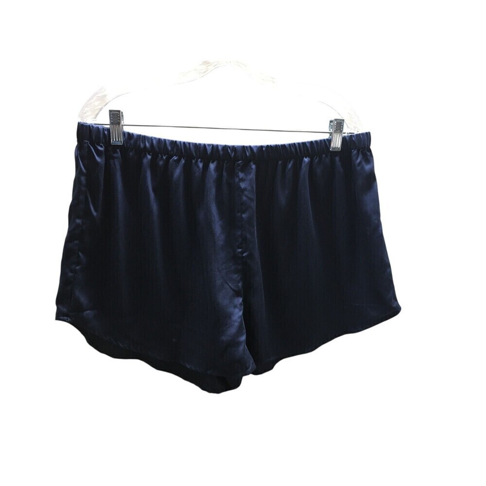 Ettitude Shorts Women's Size XL Navy Stretch 100% Bamboo Lyocell Stretch Light